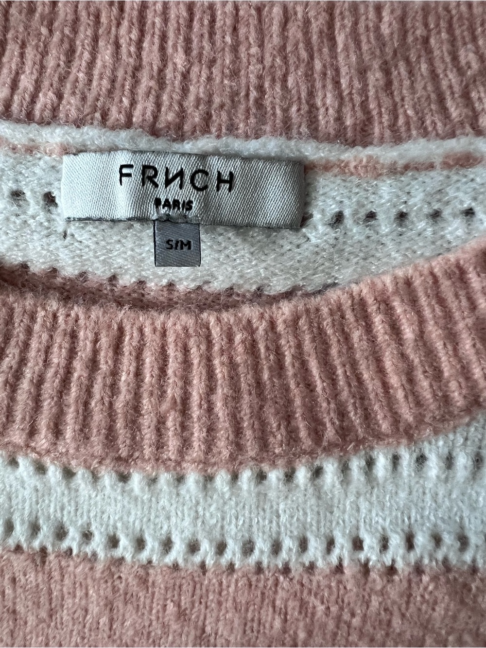 Boxy striped crewneck sweater